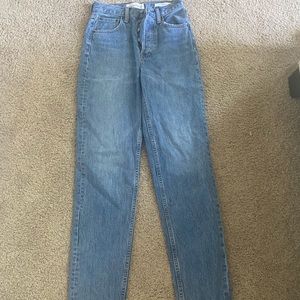 Denim forum from aritzia high rise loose bf jean